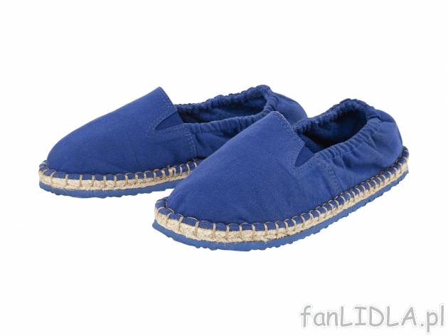 Espadryle , cena 24,99 PLN 
- rozmiary: 31-37
- elastyczne wstawki zapewniają ...