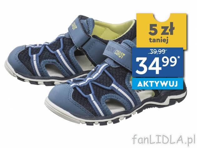 Sandały ze skórzaną wkładką , cena 39,99 PLN 
* Cena regularna: 39,99 / 1 ...
