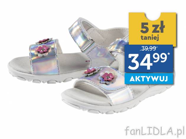 Sandały ze skórzaną wkładką , cena 39,99 PLN 
* Cena regularna: 39,99 / 1 ...