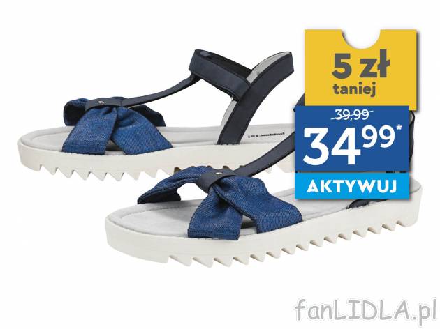 Sandały ze skórzaną wkładką , cena 39,99 PLN 
* Cena regularna: 39,99 / 1 ...