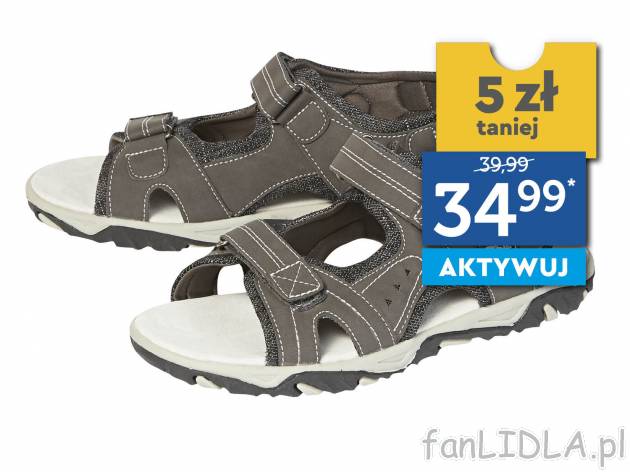 Sandały ze skórzaną wkładką , cena 39,99 PLN 
* Cena regularna: 39,99 / 1 ...
