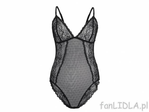 Koronkowe body Jolinesse, cena 34,99 PLN za 1 opak. 
- regulowane ramiączka
- ...