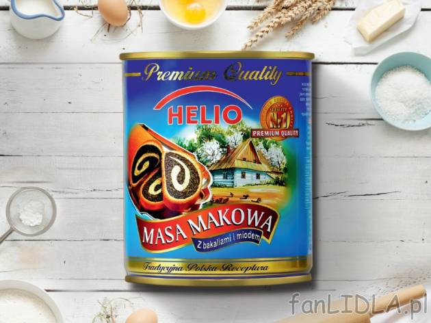 Masa makowa , cena 6,00 PLN za 850 g/1 opak., 1 kg=8,22 PLN.