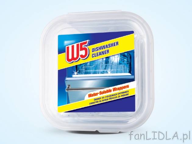 Saszetki do pielęgnacji zmywarek , cena 6,00 PLN za 5 x 25  g/1 opak., 100 g=5,59 PLN.