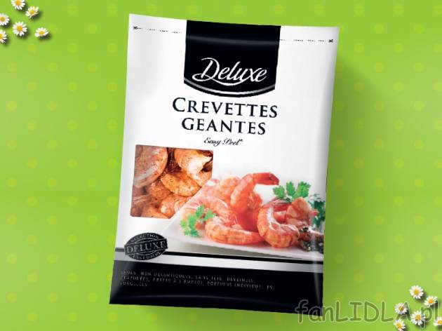 Krewetki olbrzymie , cena 44,00 PLN za 800 g/1 opak, 1 kg=56,24 PLN.
