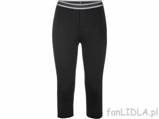 Legginsy 3/4 , cena 17,99 PLN  
-  rozmiary: S-XL
-  gruba, elastyczna gumka w pasie