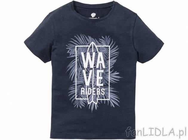Chłopięcy T-shirt z bawełny , cena 14,99 PLN  
-  rozmiary: 122-164
-  100% bawełny