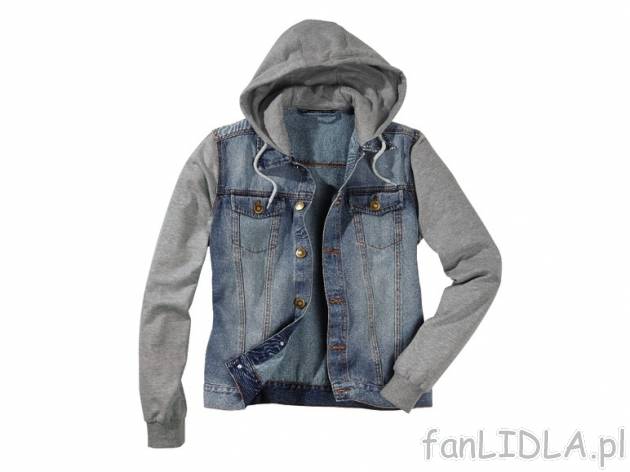 Kurtka jeansowa Livergy, cena 59,90 PLN za 1 szt. 
- 2 wzory 
- rozmiary: 48- 56 ...