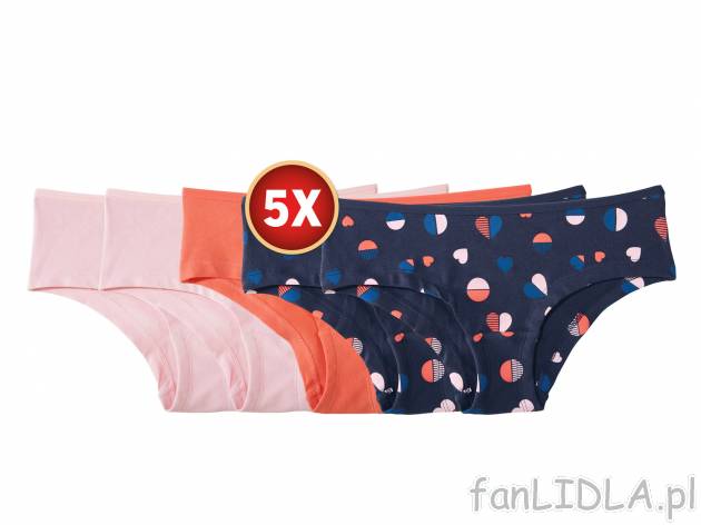 Majtki typu hipster, 3 pary , cena 19,99 PLN za 1 opak. 
- rozmiary: 122-164 (nie ...