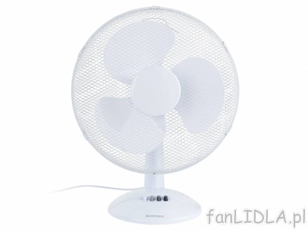 Wentylator Ø 40 cm , cena 79,90 PLN 
- oscylacja 75°
- 43 x 26 x 54 cm (szer. ...