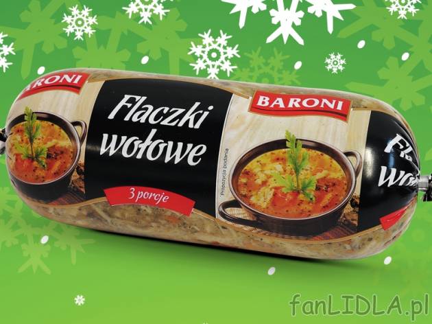Flaki wołowe w rosole , cena 7,49 PLN za 900 g, 1kg=8,32 PLN. 
- Flaki wołowe ...