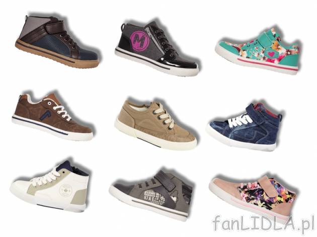 Buty dziecięce Lupilu, cena 39,99 PLN za 1 para 
- 13 wzorów do wyboru 
- rozmiary: ...