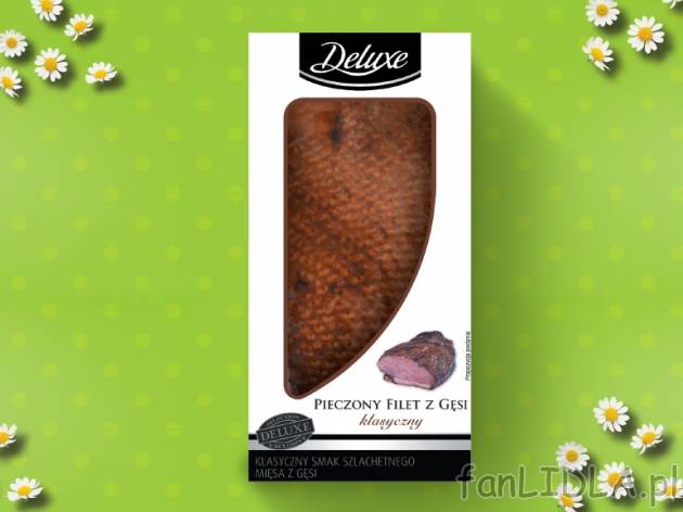 Pieczony filet z piersi gęsi , cena 5,00 PLN za 100 g