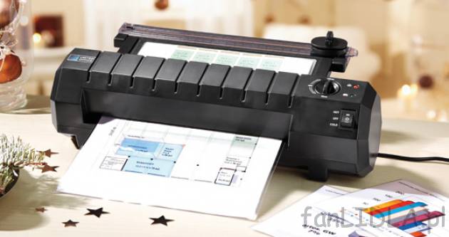 Urządzenie do laminowania firmy United Office z Lidla. Cena 65PLN. Format A4, czas ...