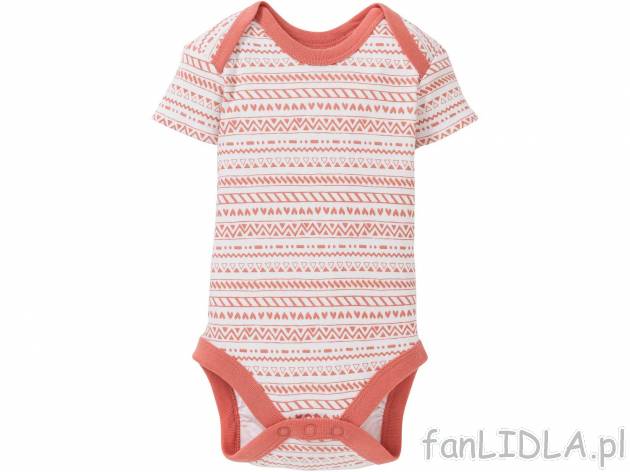 Body z bawełny dla niemowlaków, cena 6,99 PLN 
- 100% bawełny
- zatrzaski w ...