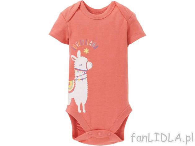 Body z bawełny , cena 6,99 PLN 
- 100% bawełny
- zatrzaski w kroku ułatwiają ...