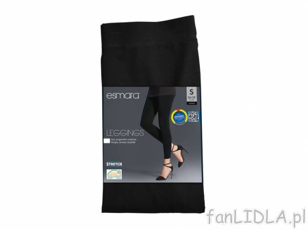 Legginsy z jerseyu Esmara, cena 19,99 PLN za 1 para 
- rozmiary: S-XL 
- 2 kolory ...