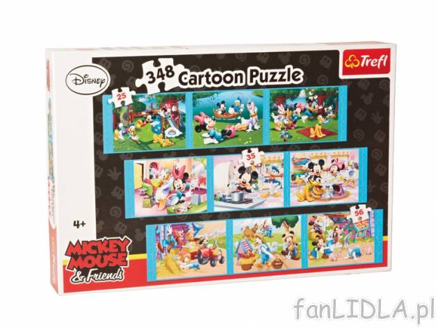 Puzzle , cena 24,99 PLN za 1 opak. 
- 348 elementów
- ułóz historię z ulubionymi ...
