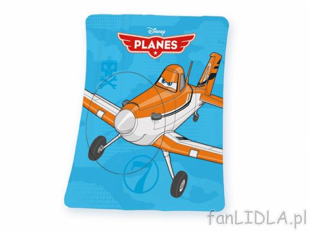 Koc polarowy , cena 24,99 PLN za 1 opak. 
- 4 wzory: Monster High, Planes, Princess, ...