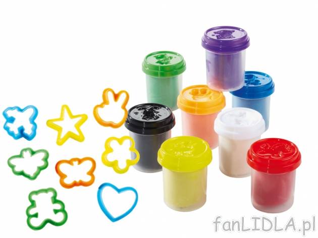 Zestaw plastelin , cena 19,99 PLN za 1 opak. 
- 8 szt. plastelin i 8 foremek w ...