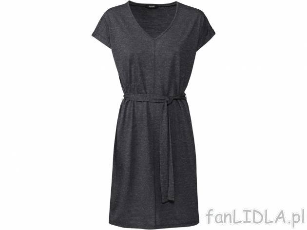Sukienka z domieszką lnu, z dekoltem w serek, cena 34,99 PLN 
- rozmiary: XS-L
- ...