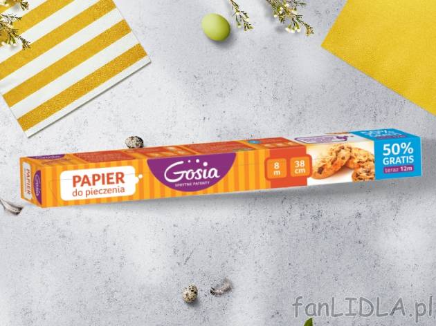 Papier do pieczenia 8 m + 50% gratis , cena 4,00 PLN za 1 szt./1 opak.