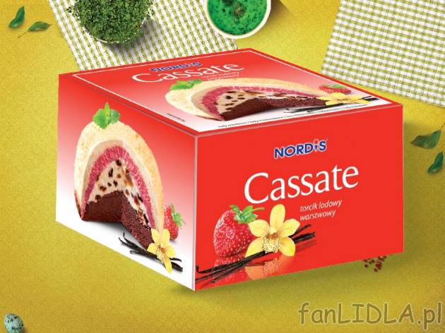 Lody Cassate , cena 5,00 PLN za 550 ml/1 opak., 1 L=10,89 PLN.