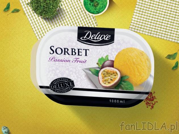 Deluxe Sorbet premium , cena 11,00 PLN za 1 L/1 opak. 
-      różne rodzaje