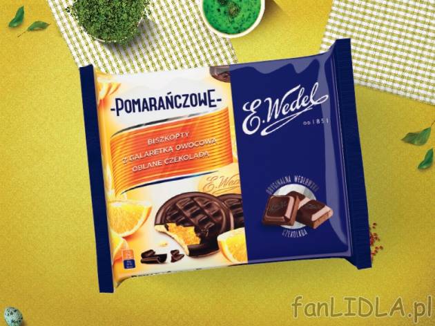 Wedel Biszkopty z galaretką pomarańczową , cena 5,00 PLN za 294 g/1 opak., 1 ...