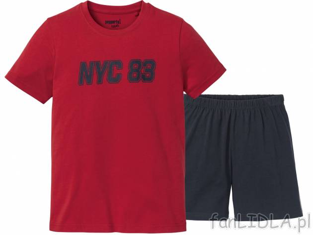 Piżama chłopięca dwuczęściowa (T-shirt i krótkie spodenki), cena 17,99 PLN ...