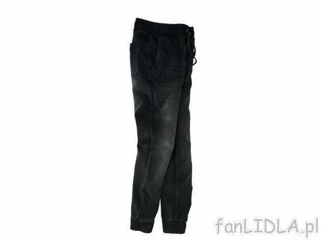 Jeansowe joggery Livergy, cena 44,99 PLN za 1 para 
- rozmiary: S-XL (nie wszystkie ...