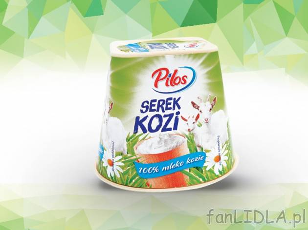 Pilos Ser kozi twarogowy , cena 3,00 PLN za 125 g/1 opak., 100 g=2,47 PLN.