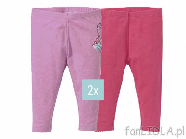 Legginsy z bawełny, 2 pary* , cena 7,99 PLN 
- 95% bawełny, 5% elastanu (creora®) ...