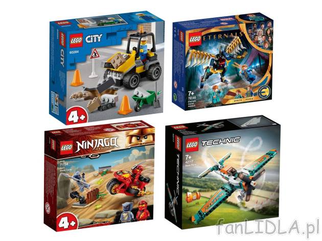 Klocki LEGO® 42117, 76145, 71734, 60284 , cena 34,99 PLN