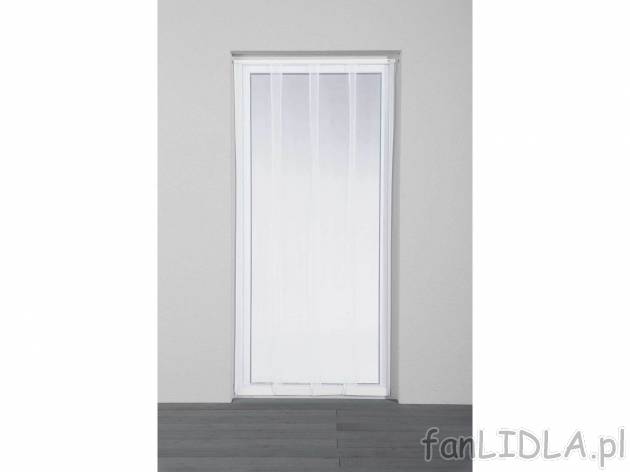 Moskitiera lamelowa 100 x 220 cm , cena 24,99 PLN 
- 4-częściowa zasłona ze ...