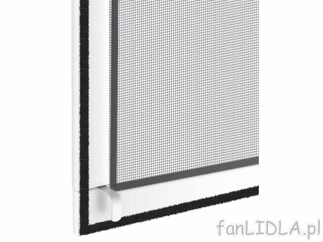 Moskitiera okienna z ramą aluminiową 130 x 150 cm , cena 69,90 PLN 
- rama powlekana ...