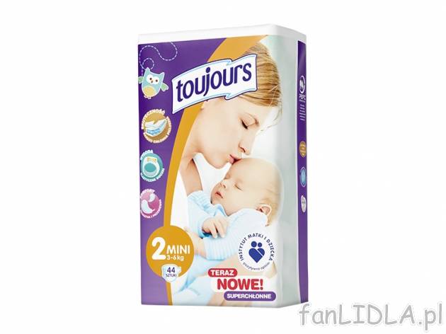 Pieluszki MINI 3 - 6 kg - TANIEJ , cena 16,99 PLN za 1 opak. = 44 szt. 
- pieluszki ...