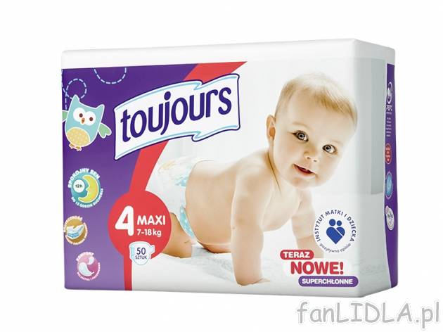 Pieluszki MAXI 7 - 18 kg - TANIEJ , cena 24,99 PLN za 1 opak. = 50 szt. 
- pieluszki ...