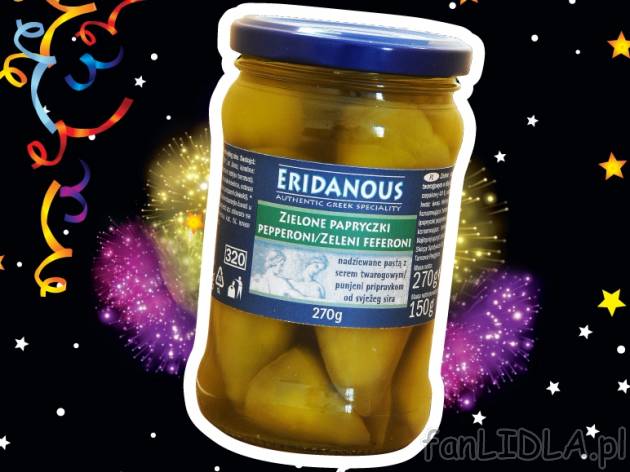 Antipasti z nadzieniem , cena 6,99 PLN za 270 g/1 opak., 100 g=4,66 wg wagi odcieku ...