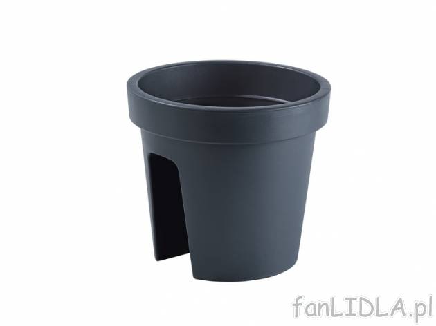 Doniczka na balustradę Florabest, cena 14,99 PLN za 1 szt. 
- 5 kolorów do wyboru ...