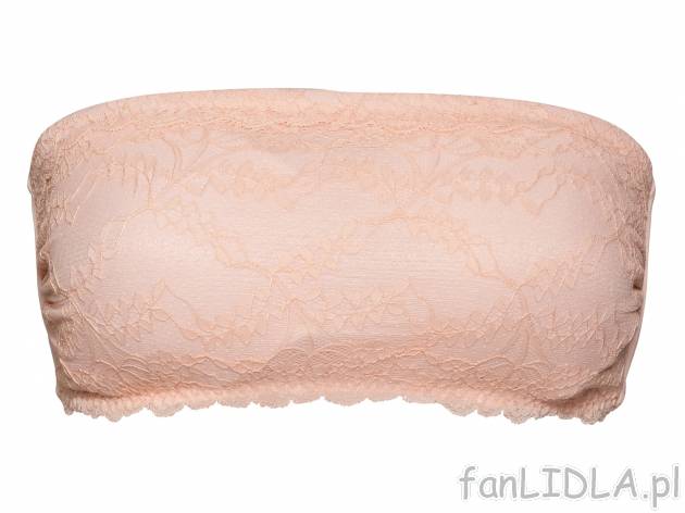 Biustonosz bandeau z koronką , cena 24,99 PLN  
-  rozmiary: S-M 