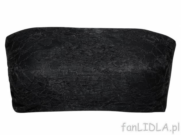 Biustonosz bandeau z koronką , cena 24,99 PLN  
-  rozmiary: S-L 