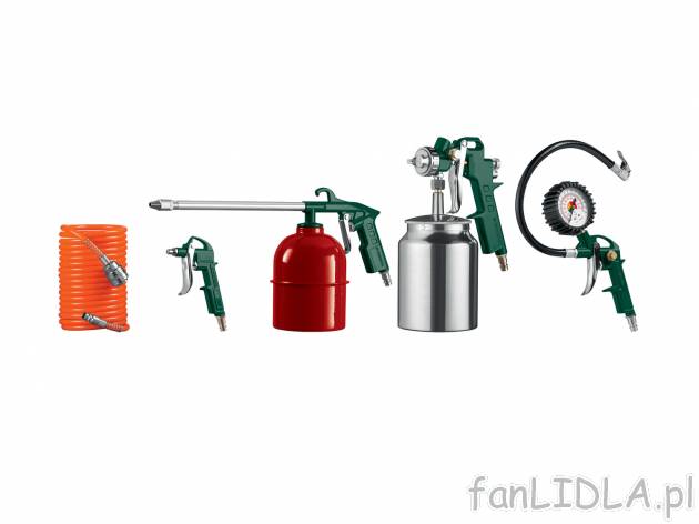 Zestaw 5 narzędzi na sprężone powietrze , cena 84,90 PLN 
- pistolet do rozpylania, ...