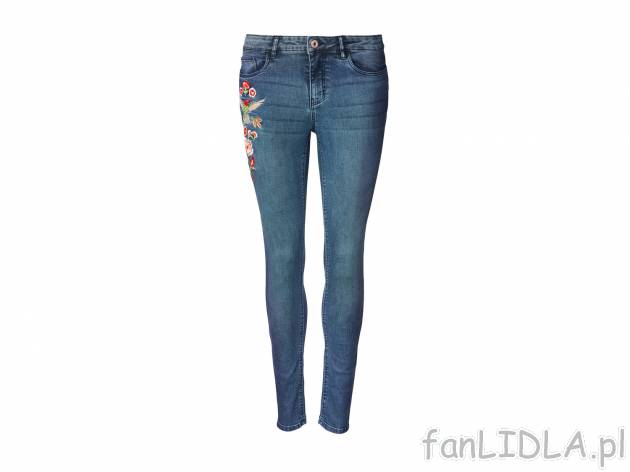 Jeansy , cena 44,99 PLN za 1 para. Spodnie marki Esmara, o kroju typu slim fit, ...