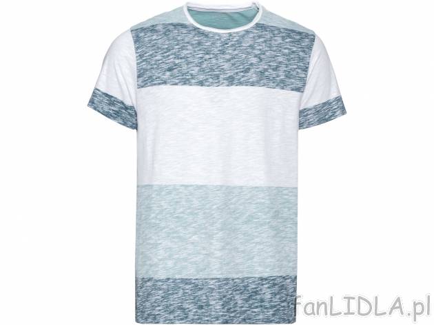 T-shirt , cena 19,99 PLN. Męski T-shirt z okrągłym dekoltem. 
- rozmiary: M-XXL
- ...