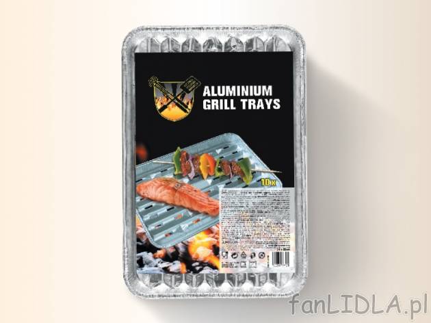 Tacki aluminiowe do grilla , cena 9,00 PLN za 10 szt./1 opak.