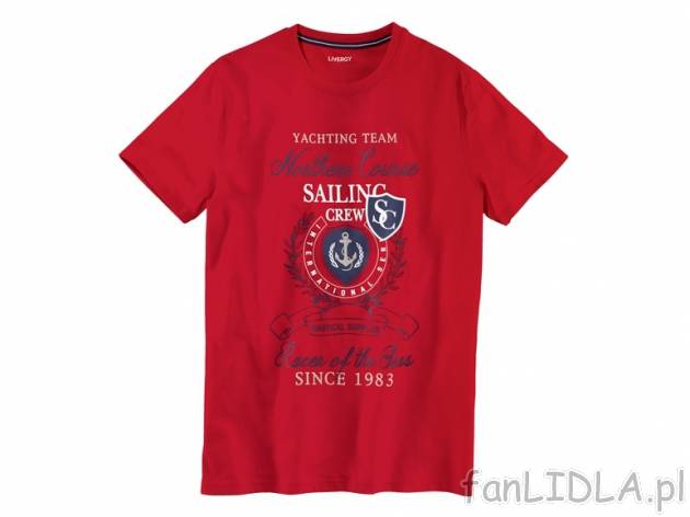 T-shirt Livergy, cena 21,99 PLN za 1 szt. 
- rozmiary: M-XXL (nie wszystkie wzory ...