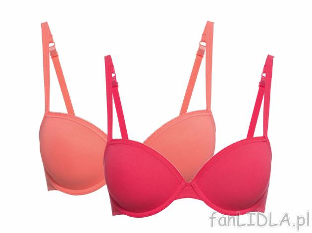 Biustonosze z fiszbinami, 2 szt.** , cena 17,99 PLN 
- rozmiary: 75B, 80B, 85B, ...
