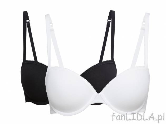 Biustonosze z fiszbinami, 2 szt.** , cena 17,99 PLN 
- rozmiary: 75B, 80B, 85B, ...