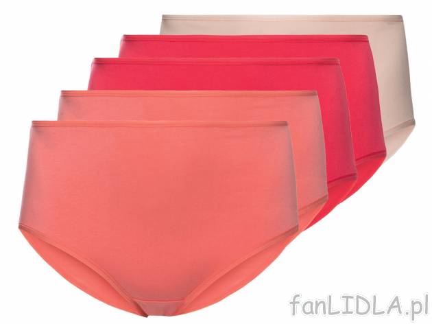 Majtki, 5 par** , cena 6,99 PLN 
- 95% bawełny, 5% elastanu 
- rozmiary: XL-3XL
- ...